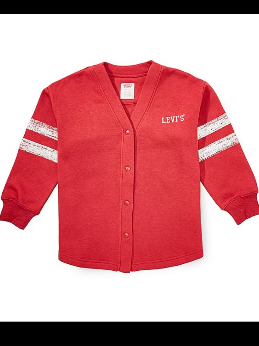 Levi’s big girl Varsity Fleece Cardigan XL NWT